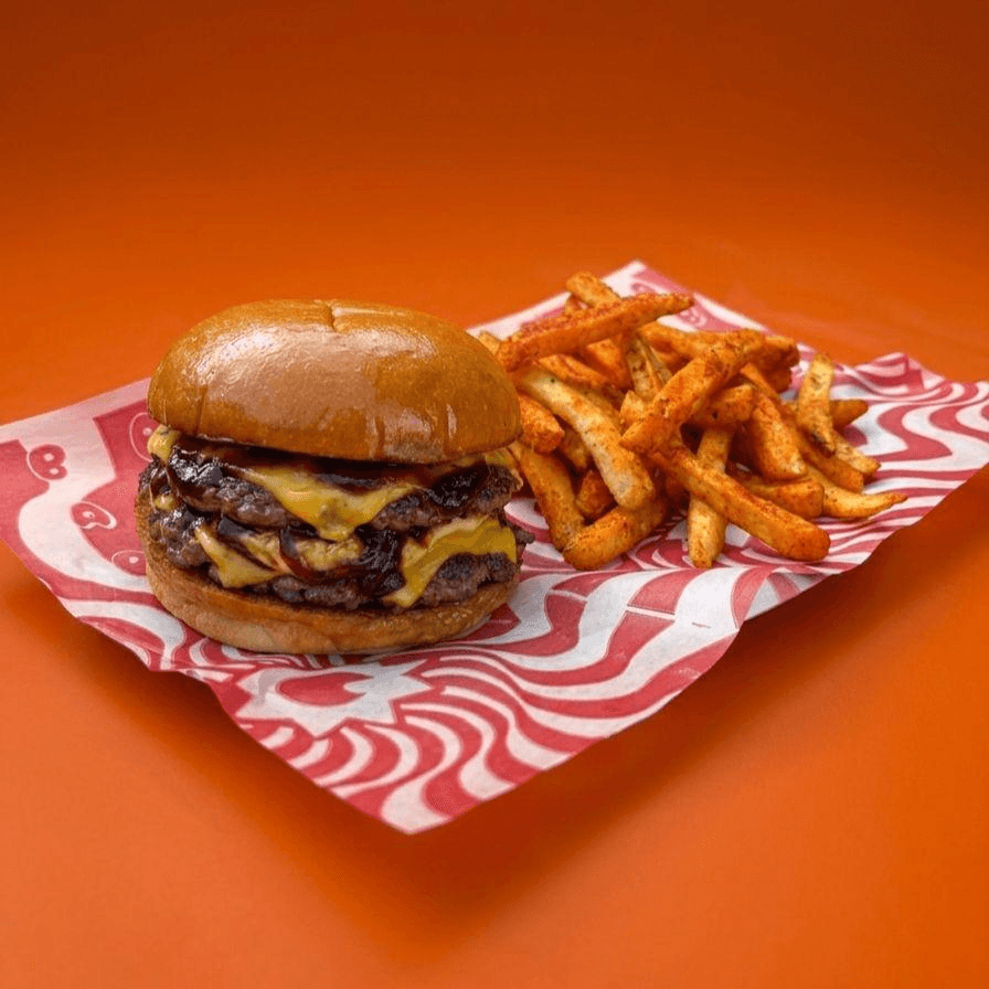 Bacon jam doble + papas