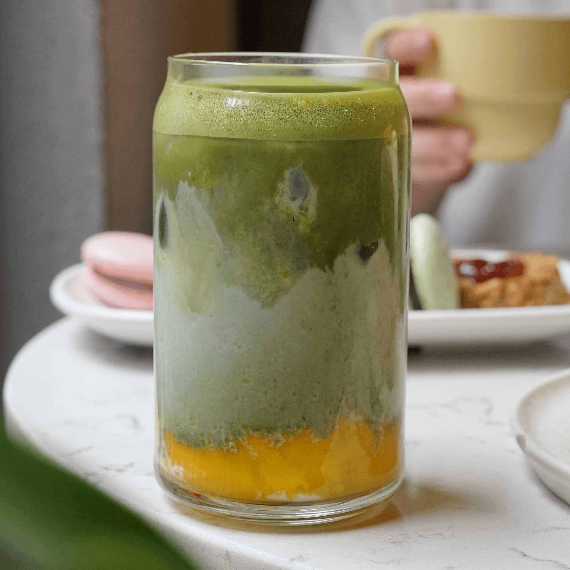 Iced Matcha Latte Mango