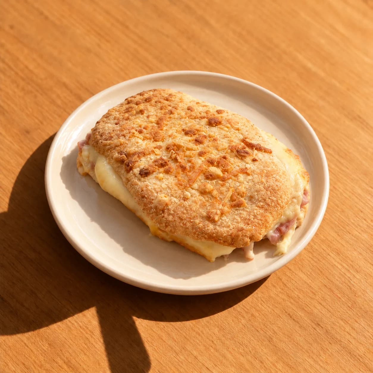 Pan de Chipa relleno con Jamón y Queso