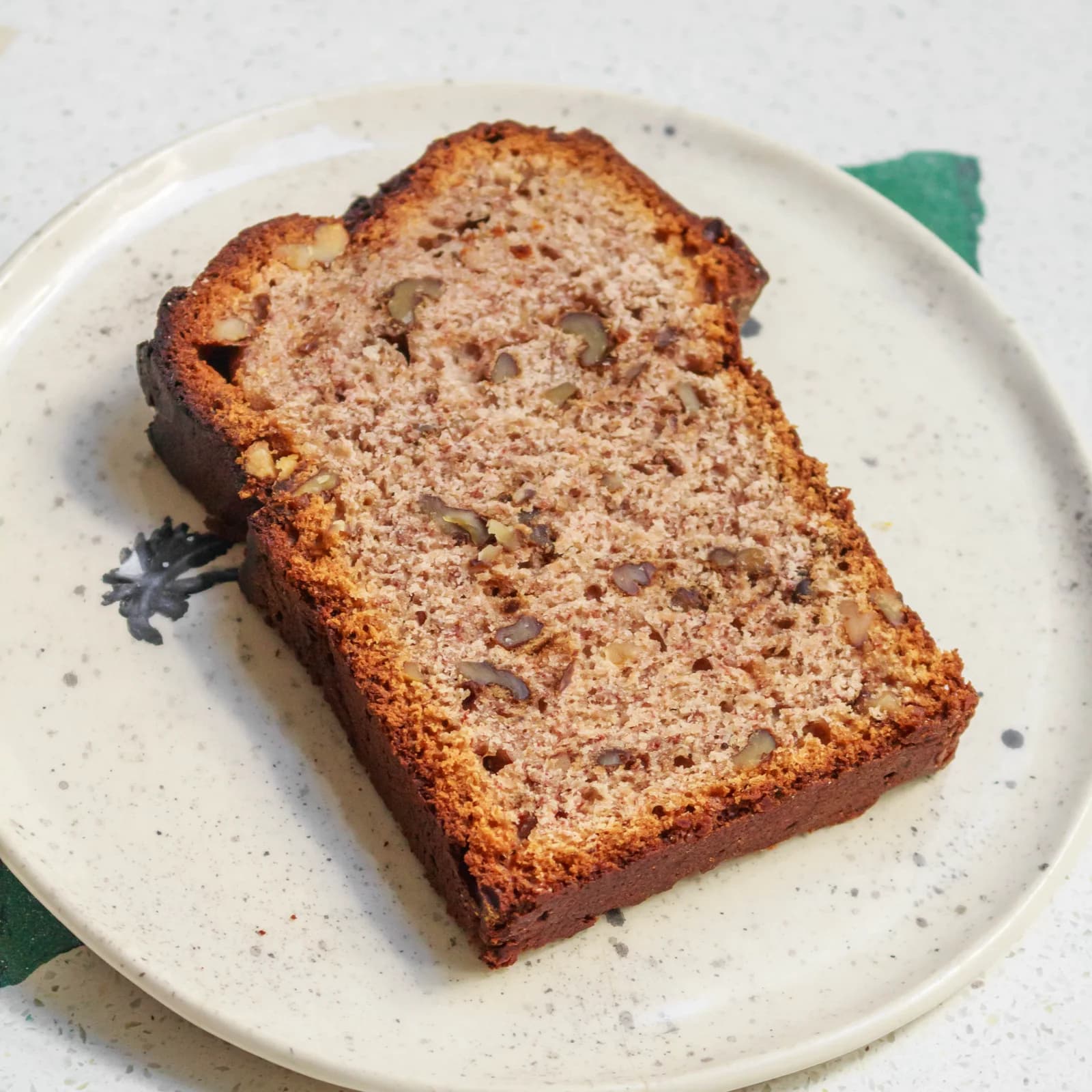 Budín banana con nuez