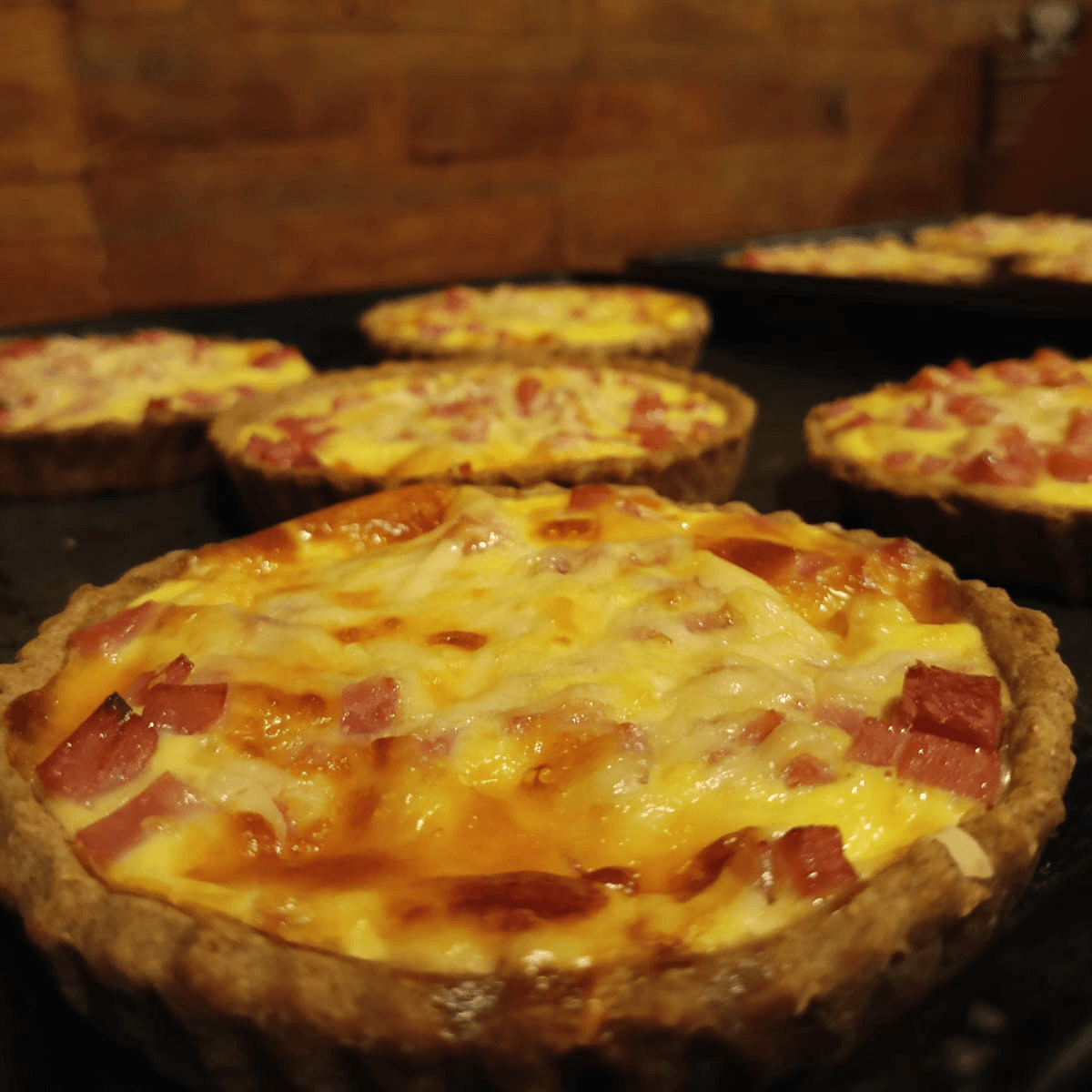 Tarta de jamón y queso