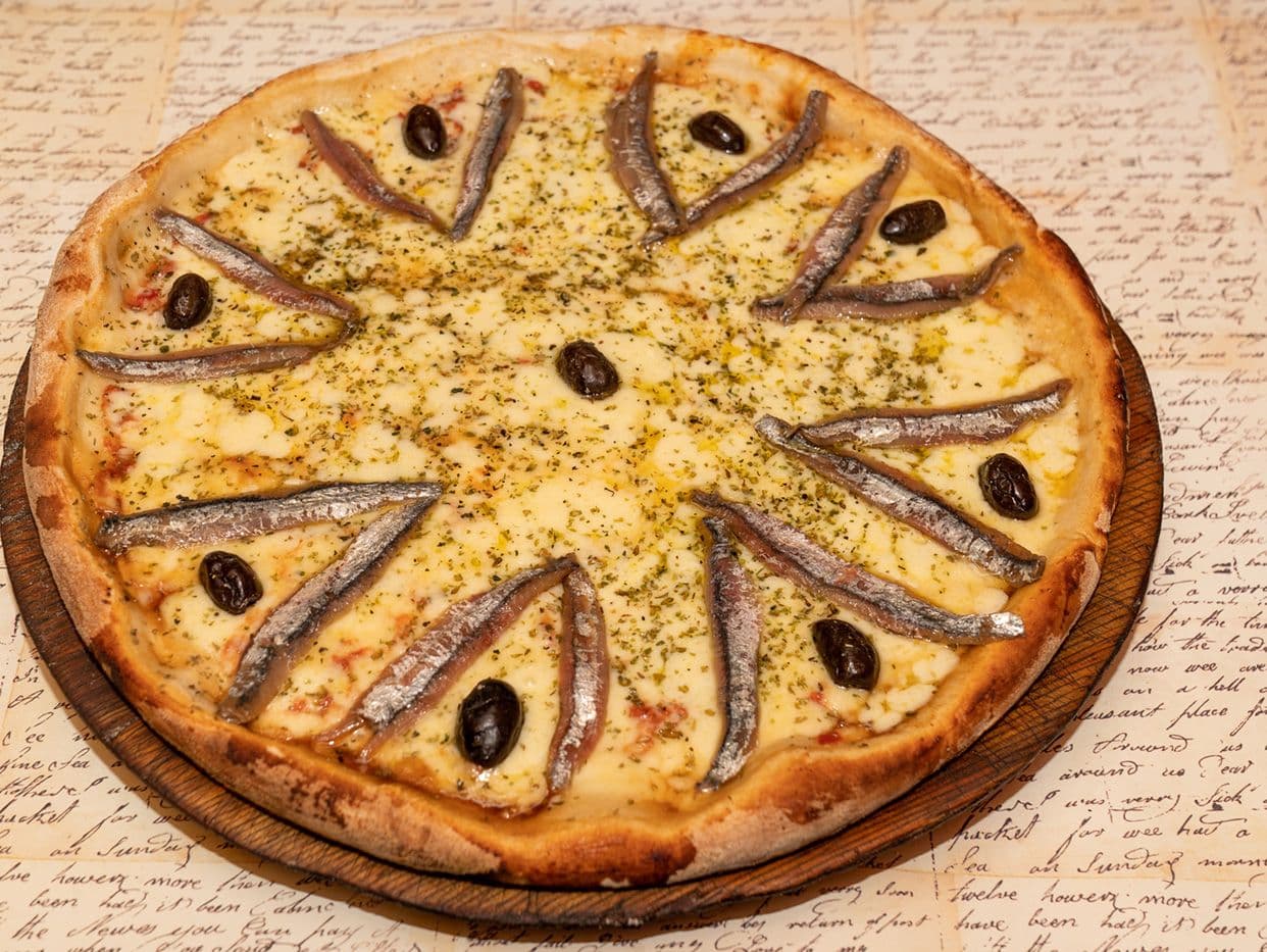 Muzzarella con Anchoas