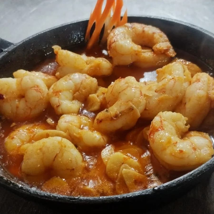 Garlic prawns