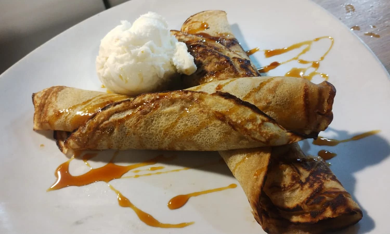 Panqueques con dulce de leche