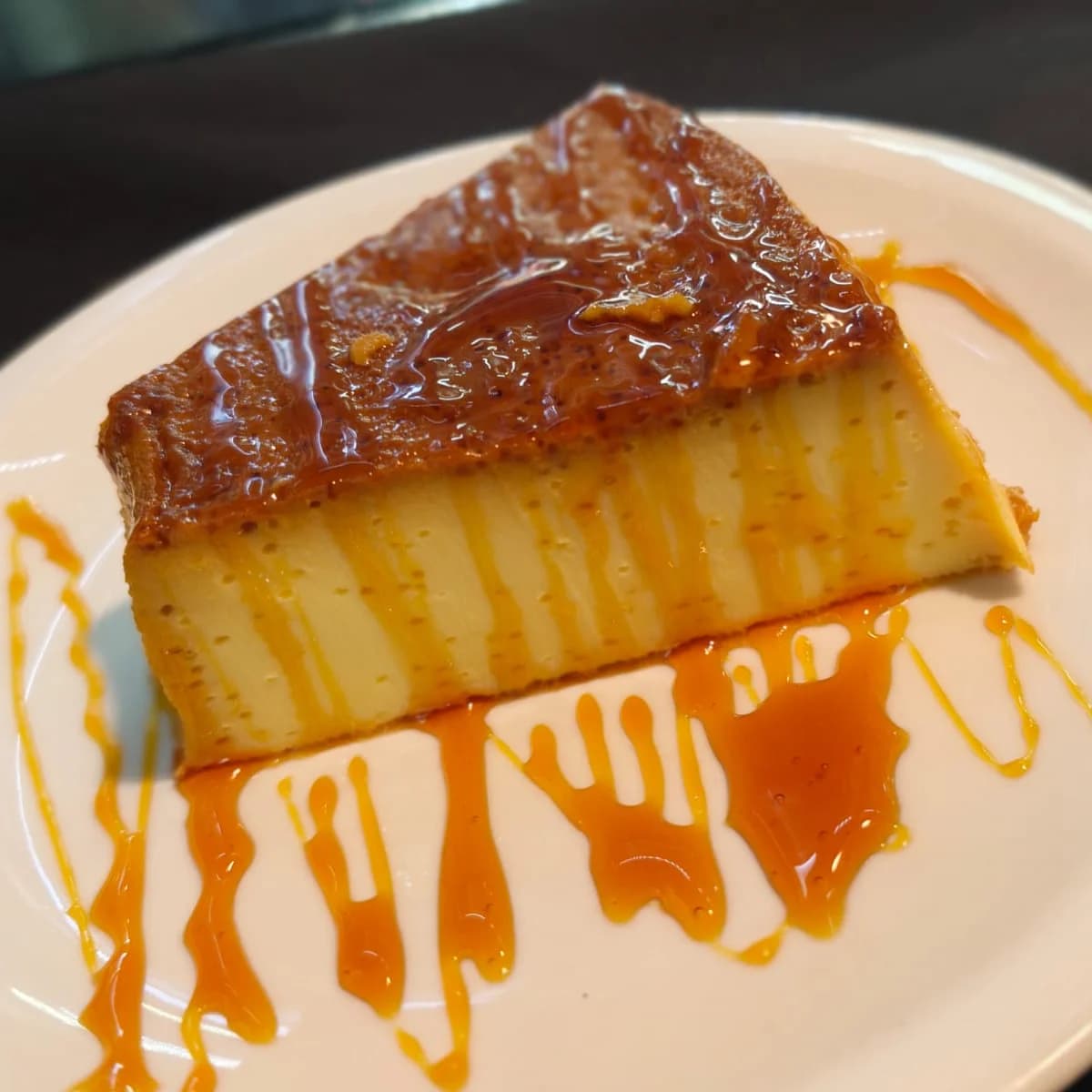 Homemade flan
