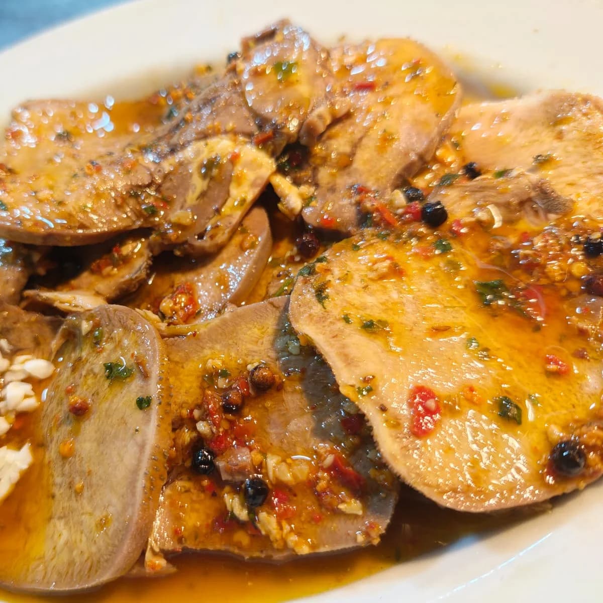 Lengua a la vinagreta