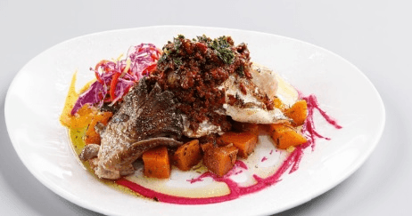 Garoupa com gremolata