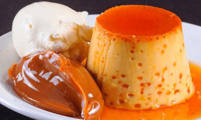 Flan mixto