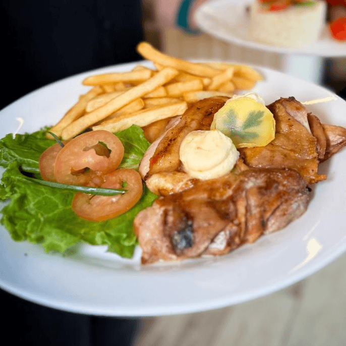 Pechuga o Muslo con manteca cítrica