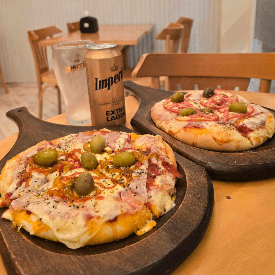 Pizza cuatro porciones