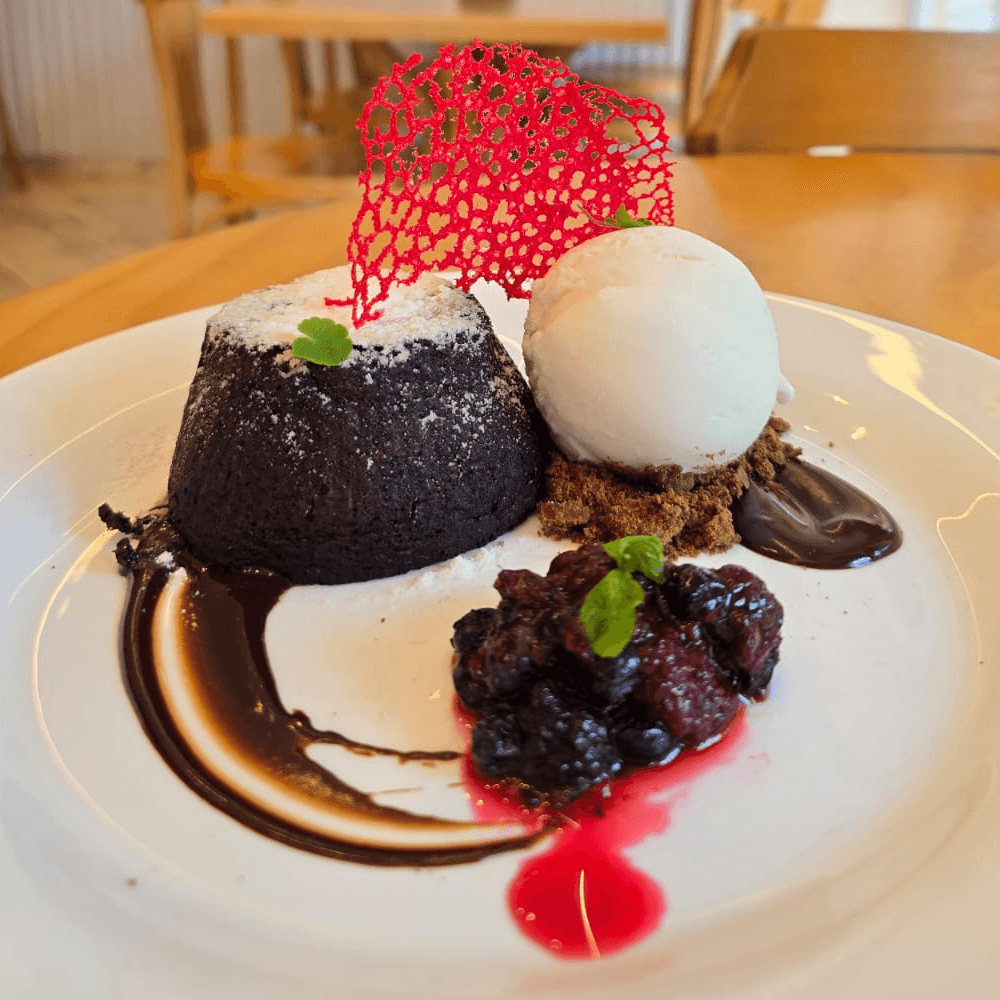 Volcán de chocolate