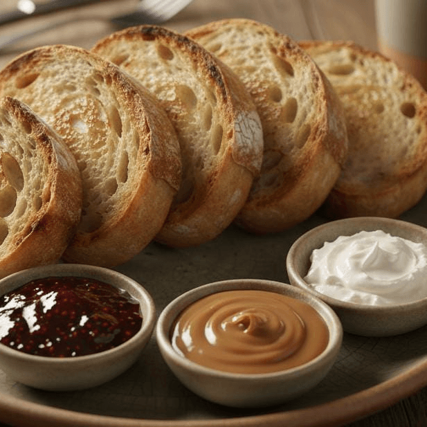 Tostados con untable