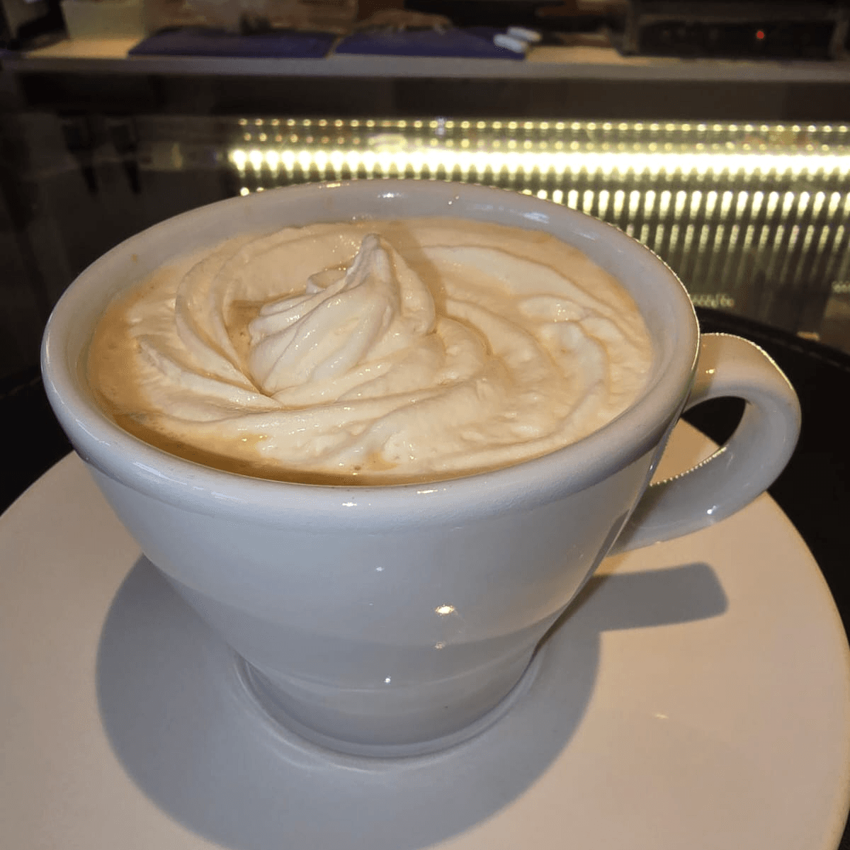 Café doble con crema