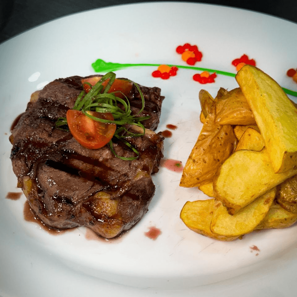Ojo de bife con reducción de Malbec